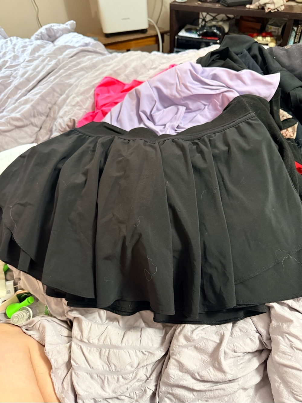 lululemon athletica Black Flared Skirt - Circle Silhouette